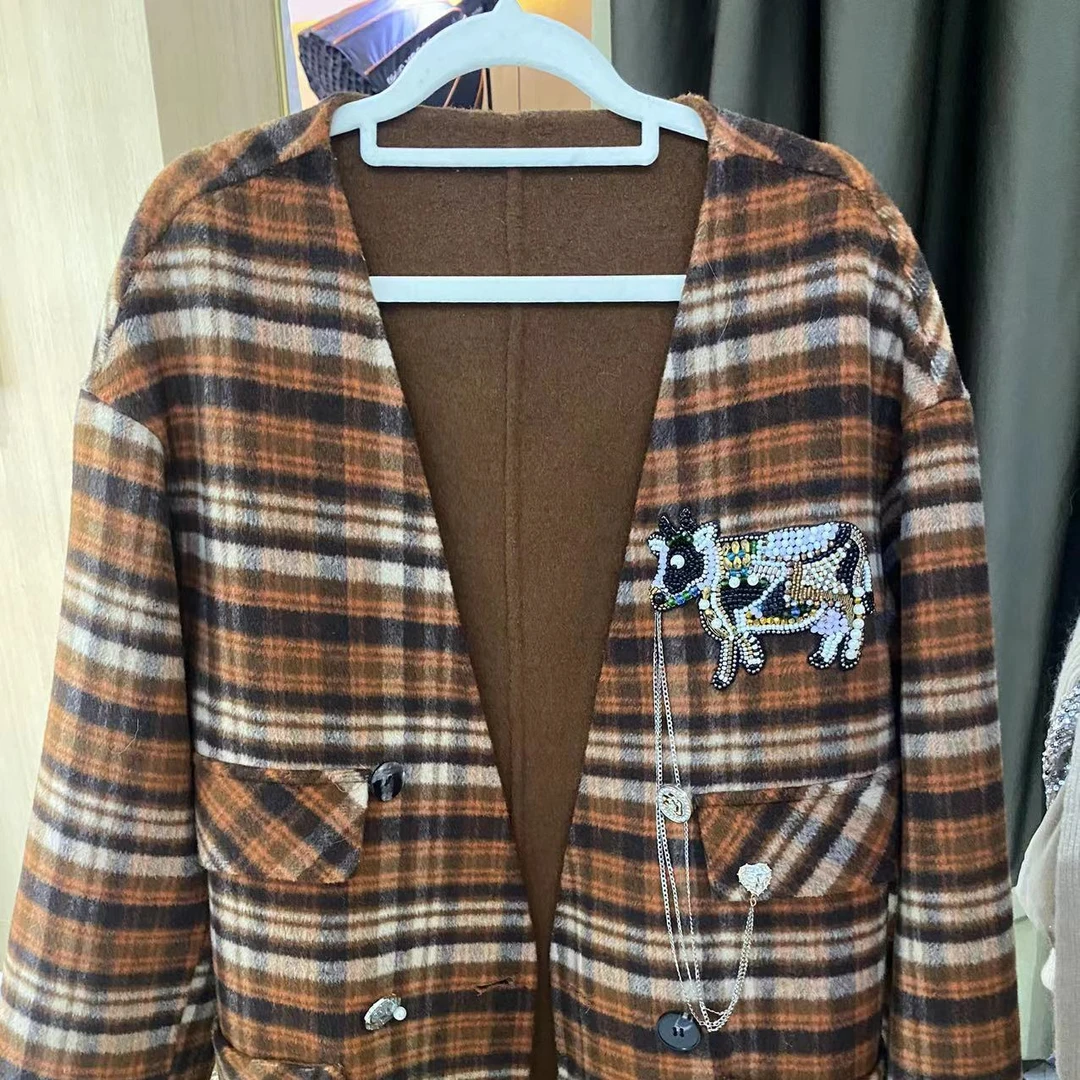 咖色毛呢外套咖色毛呢外套