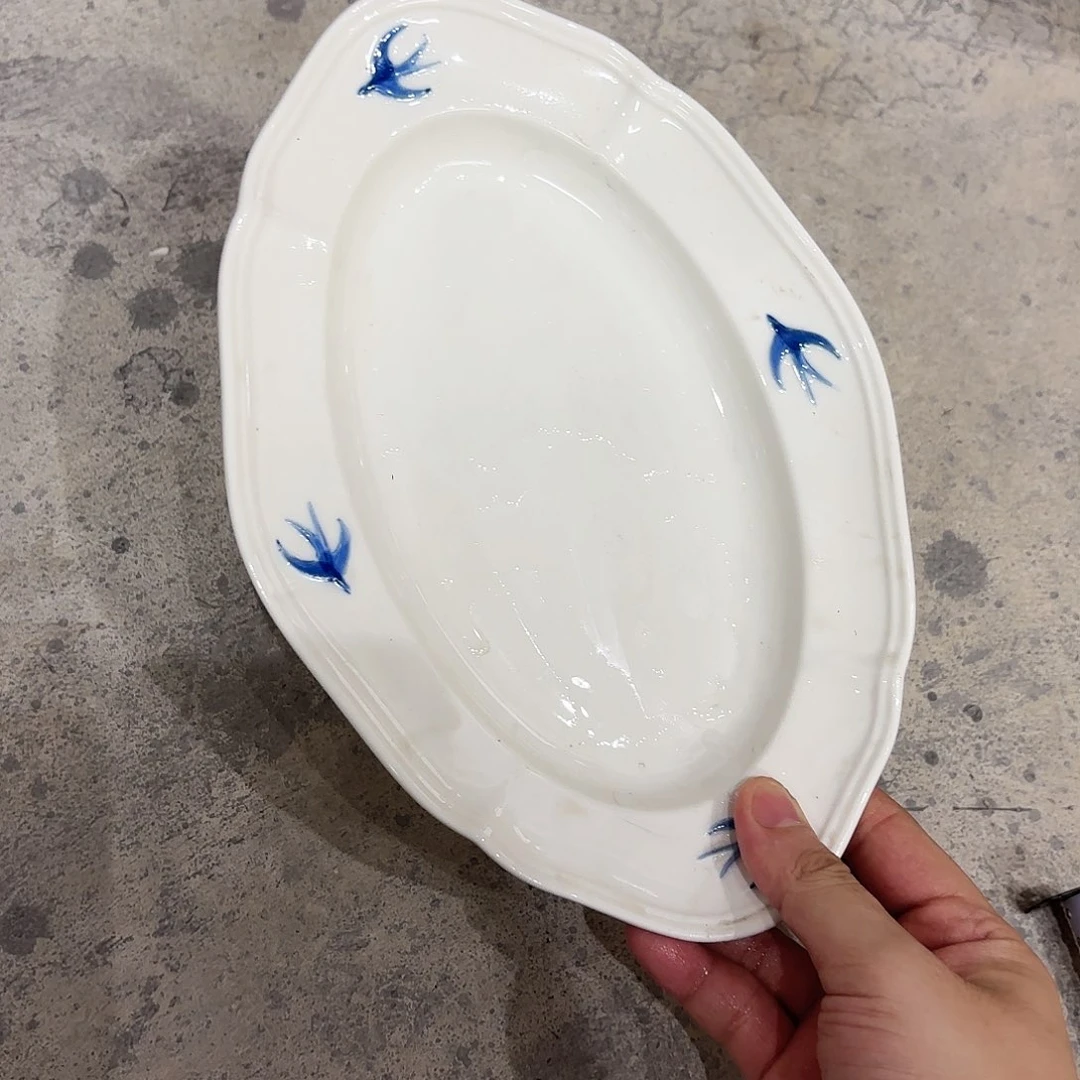 棉麻微瑕一对鱼飞燕