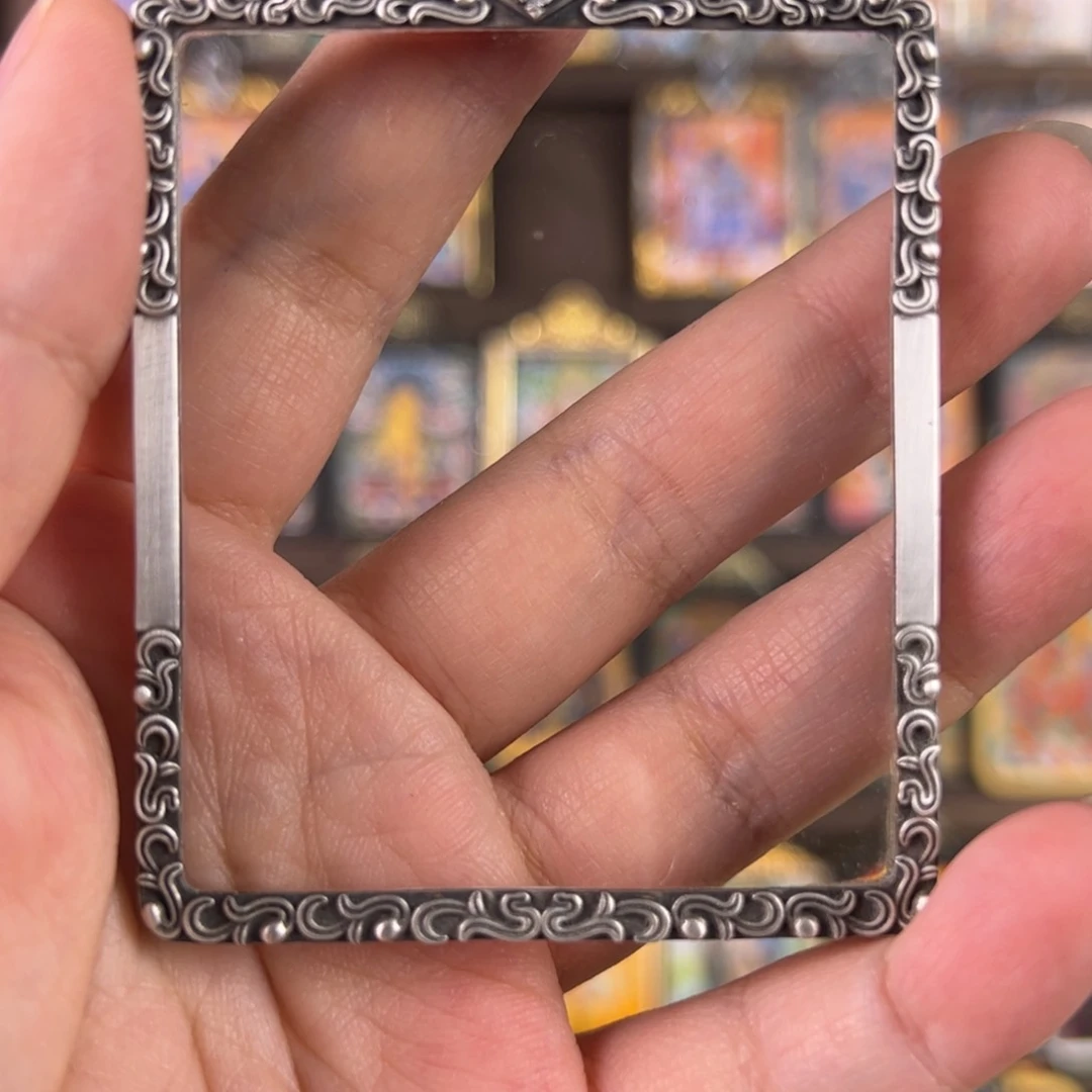 吊坠Y**o纯银壳子唐卡作品