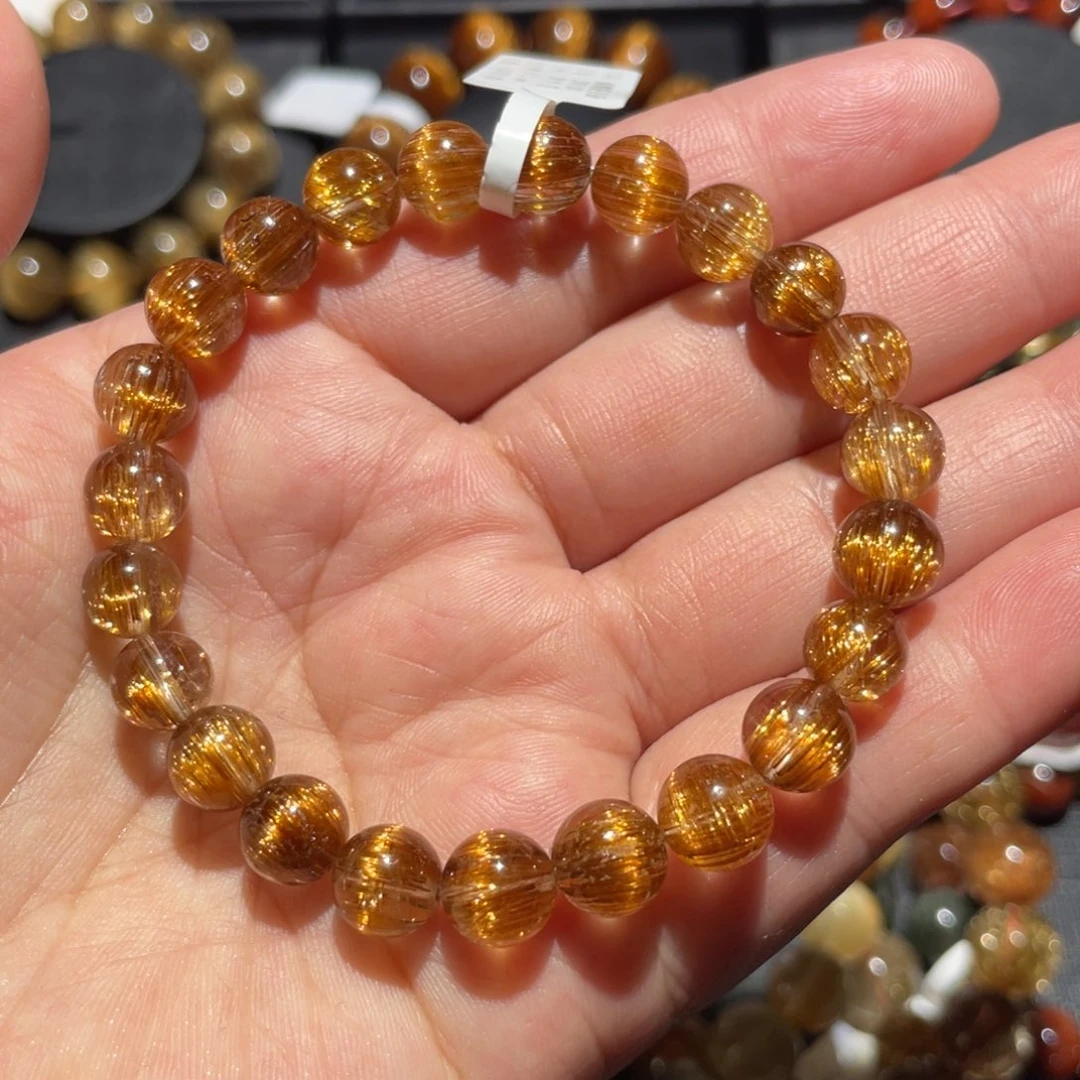 水晶未镶嵌手链铜顺发8.5mm左右