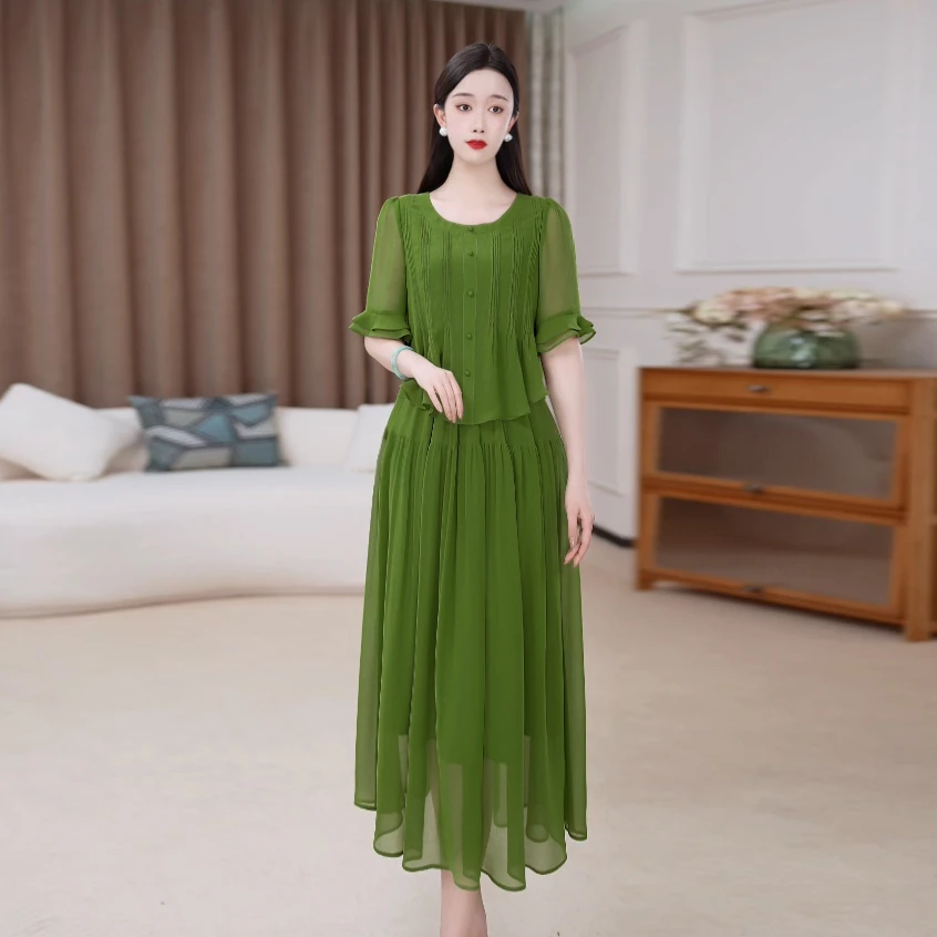 【现货连衣裙】夏季新款时尚修身气质高贵洋气收腰显瘦女装连衣裙