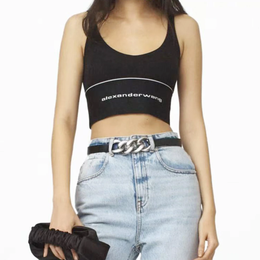 未使用 ALEXANDER WANG 徽标弹力背心