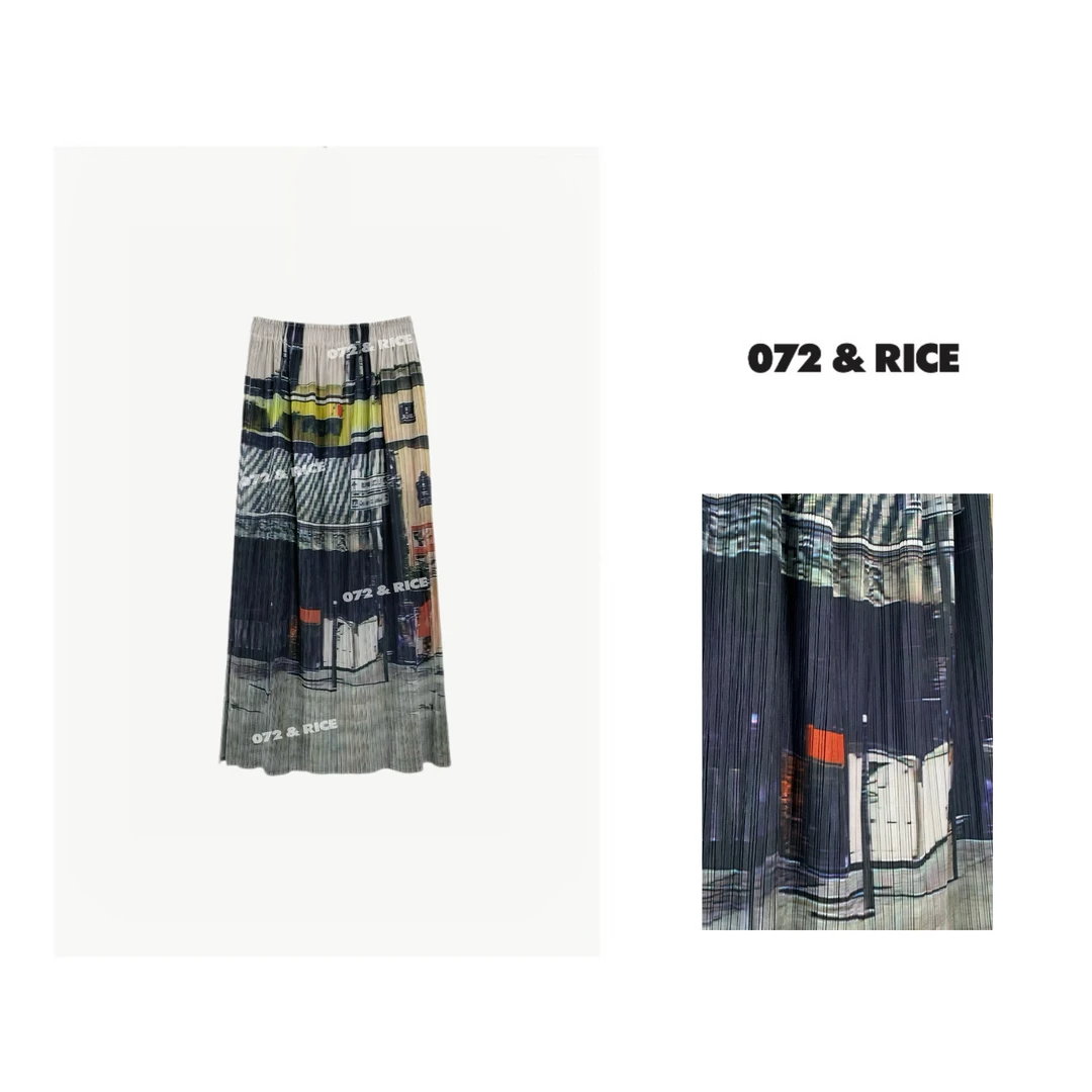 072 & RICE【伦敦道】夏季休闲松紧腰半身裙 SZZ08