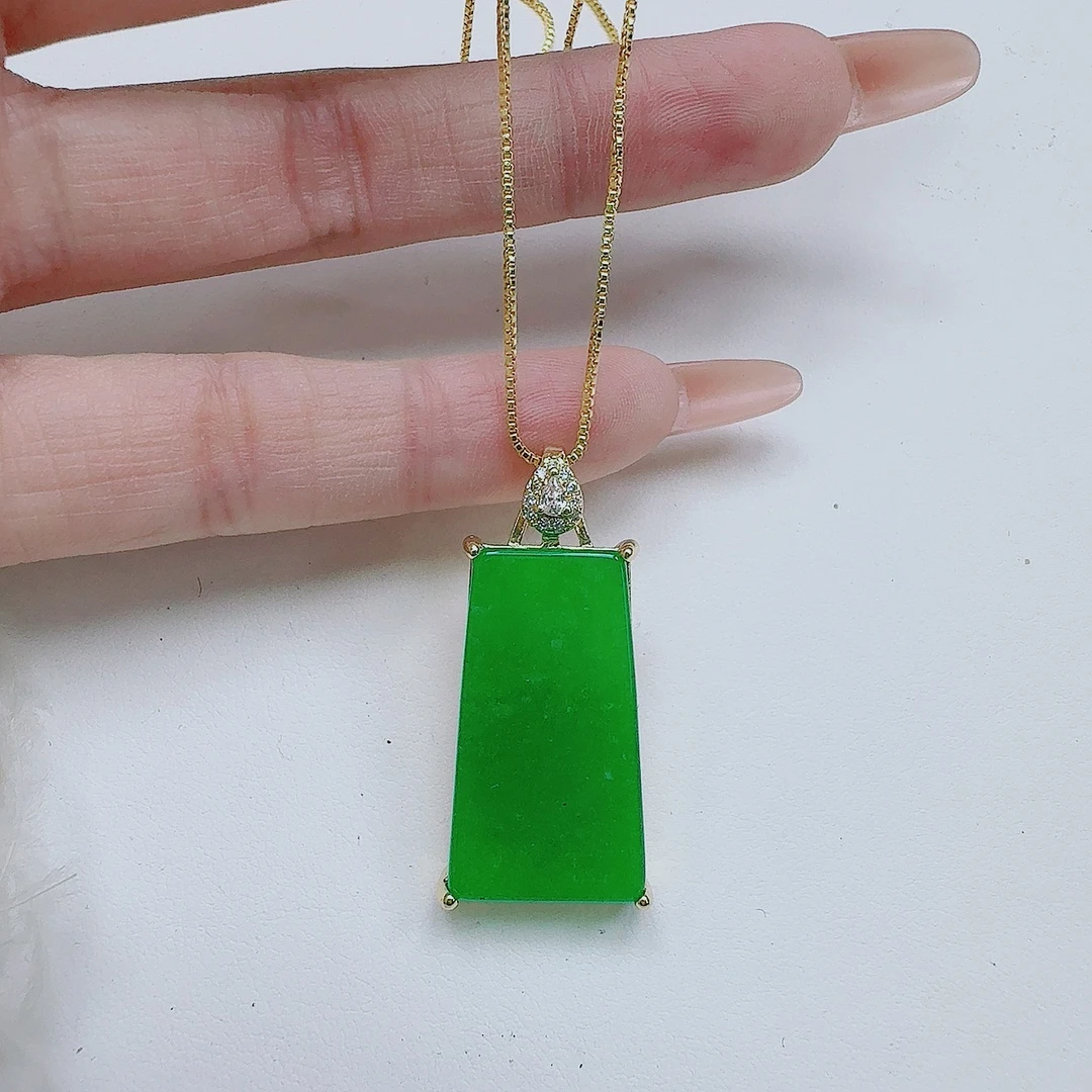 时尚原创梯形无事牌吊坠