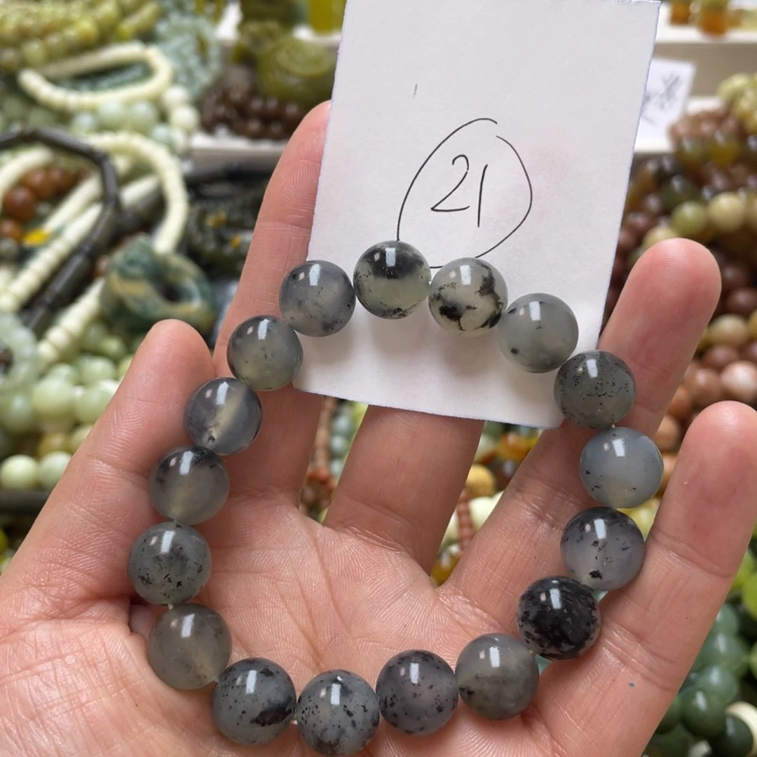 蛇纹石玉手链未镶嵌