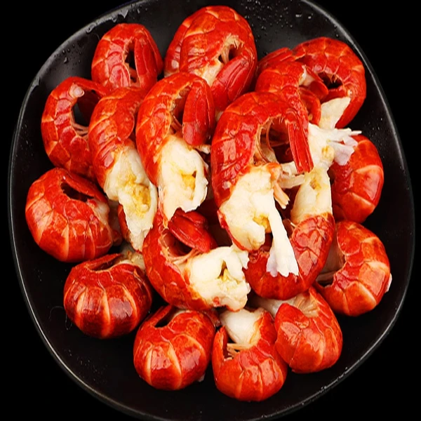 【K】新鲜一级龙虾尾龙虾薄冰衣龙虾尾包邮(介意小的慎拍)