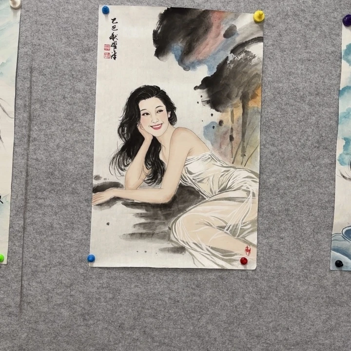 金***金国画花鸟等图案为一体