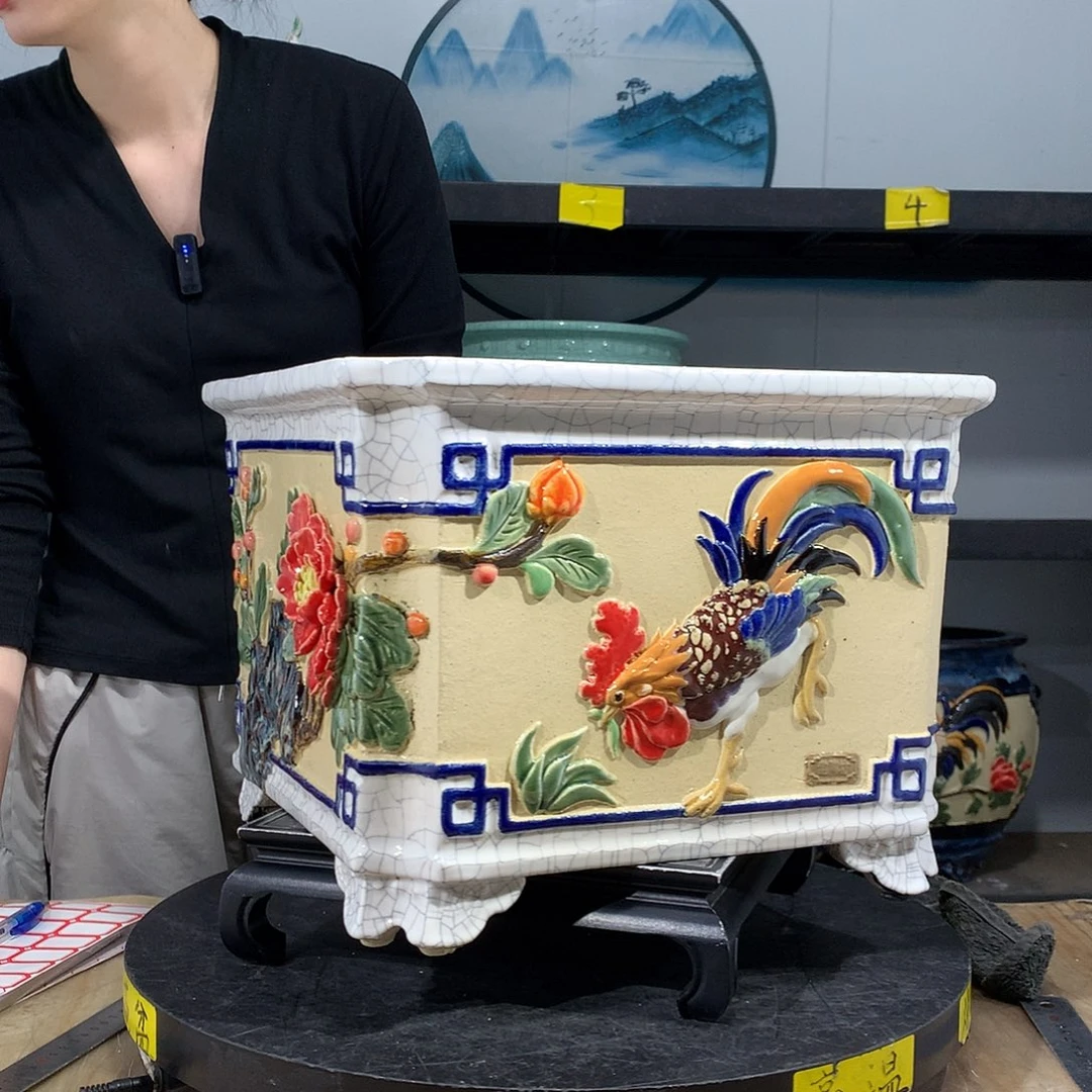 靓***者高温烧制石湾盆不退换