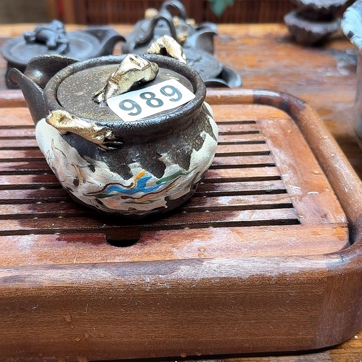 纯手工制作粗陶茶具