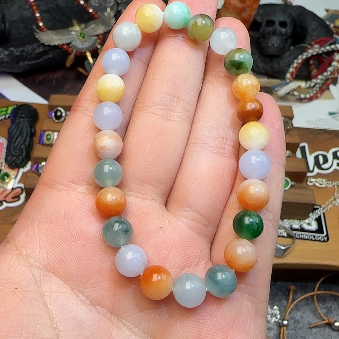 T***T翡翠未镶嵌手链kll