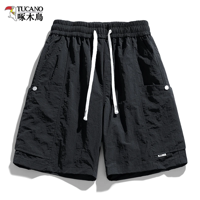 TUCANO/啄木鳥运动五分裤夏季男士休闲工装短裤纯色中裤外穿薄款