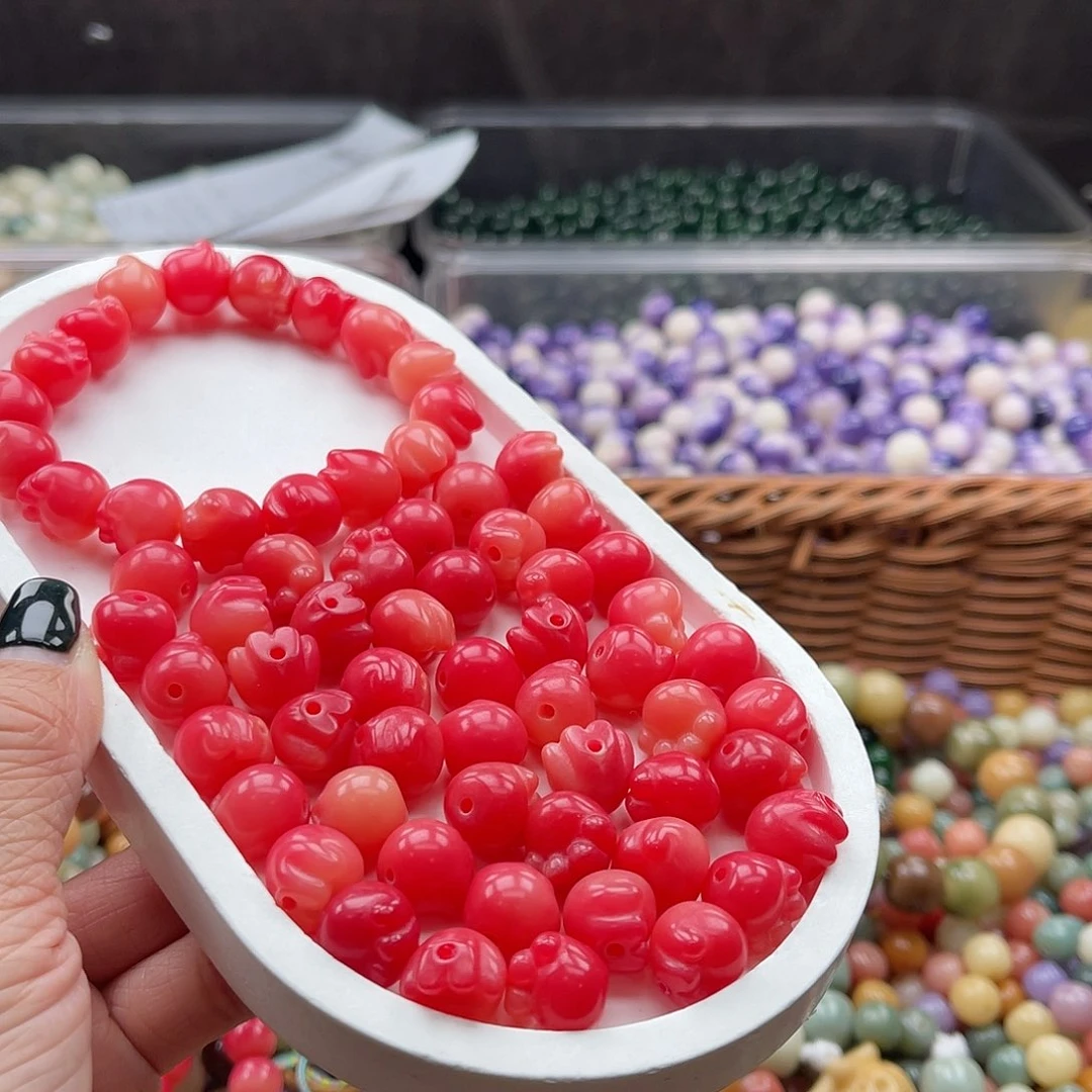 白玉菩提吊坠Q/12mm/20+2颗