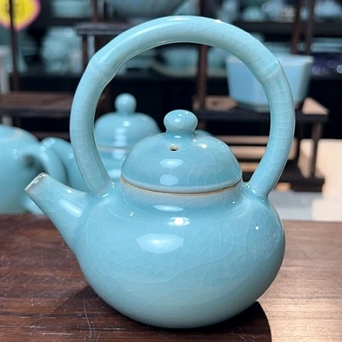 汝瓷提梁壶国庆微瑕福利