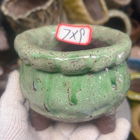 粗陶花盆手工花盆制作