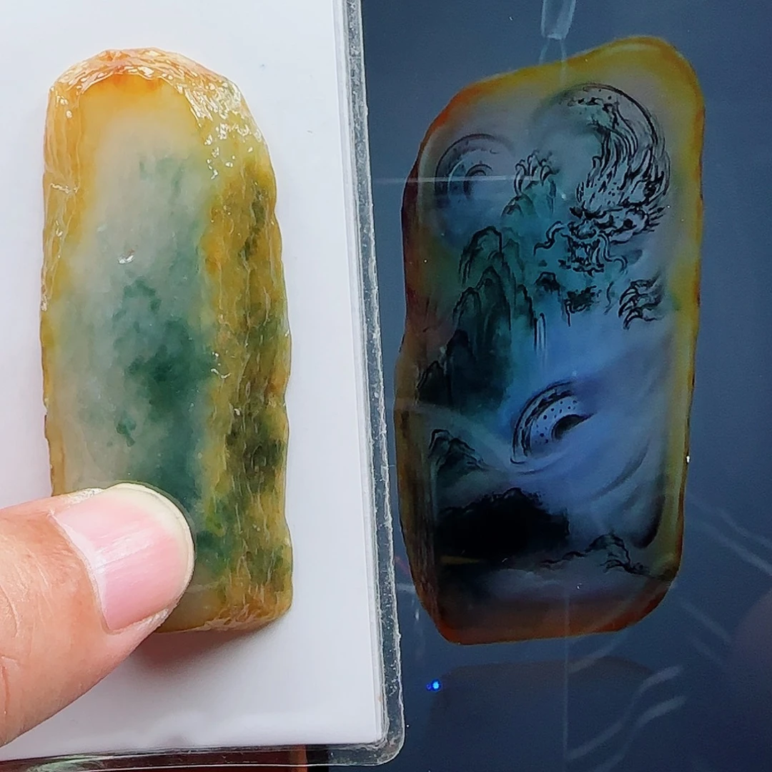 定制翡翠未镶嵌缅甸天然货翡翠含老师工艺