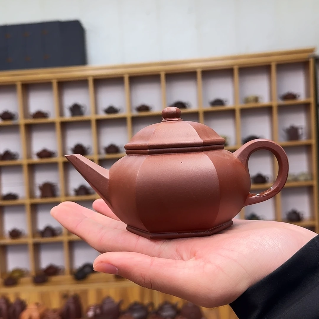 茶壶紫砂六方水平300cc