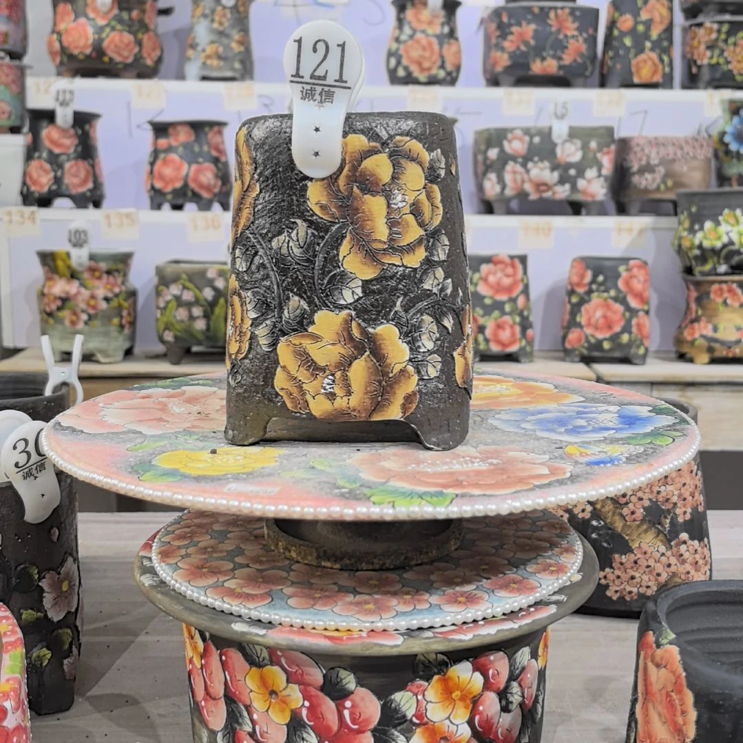 오***빠红泥花盆景德镇花盆