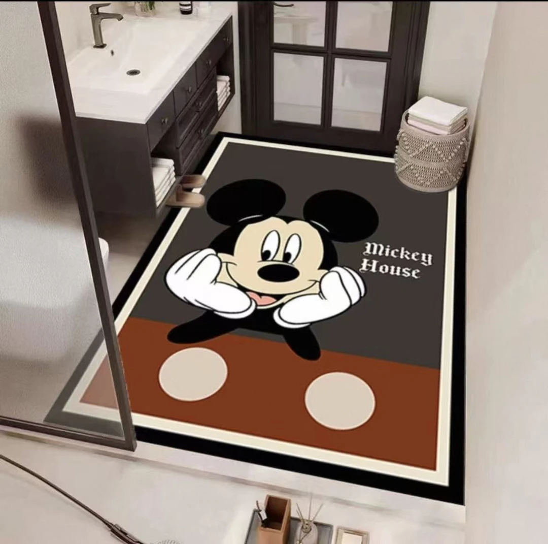 A179【100*120cm】硅藻泥竖版入户门地垫玄关门口地垫卡通入户门垫