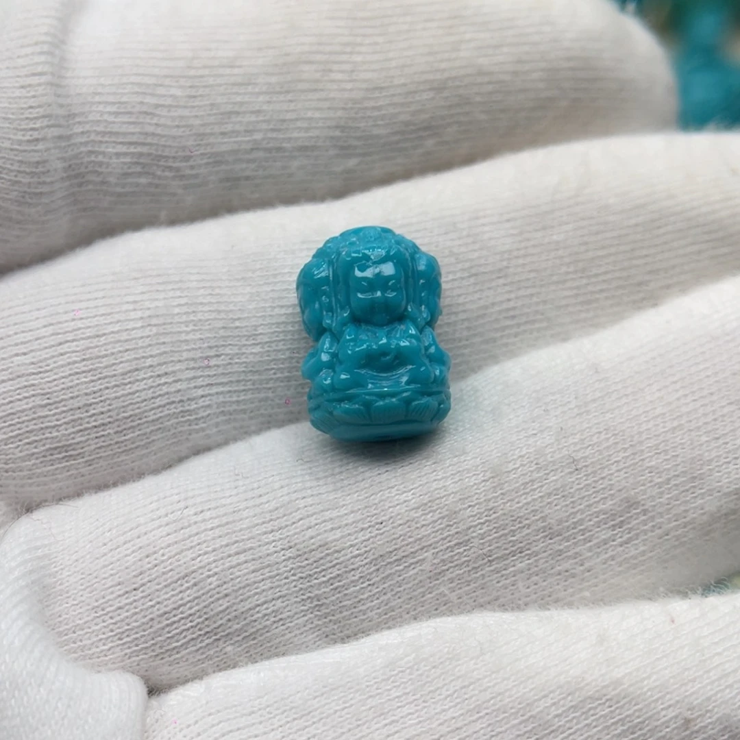 绿松石未镶嵌颈饰卡10.5-15.2-8.5