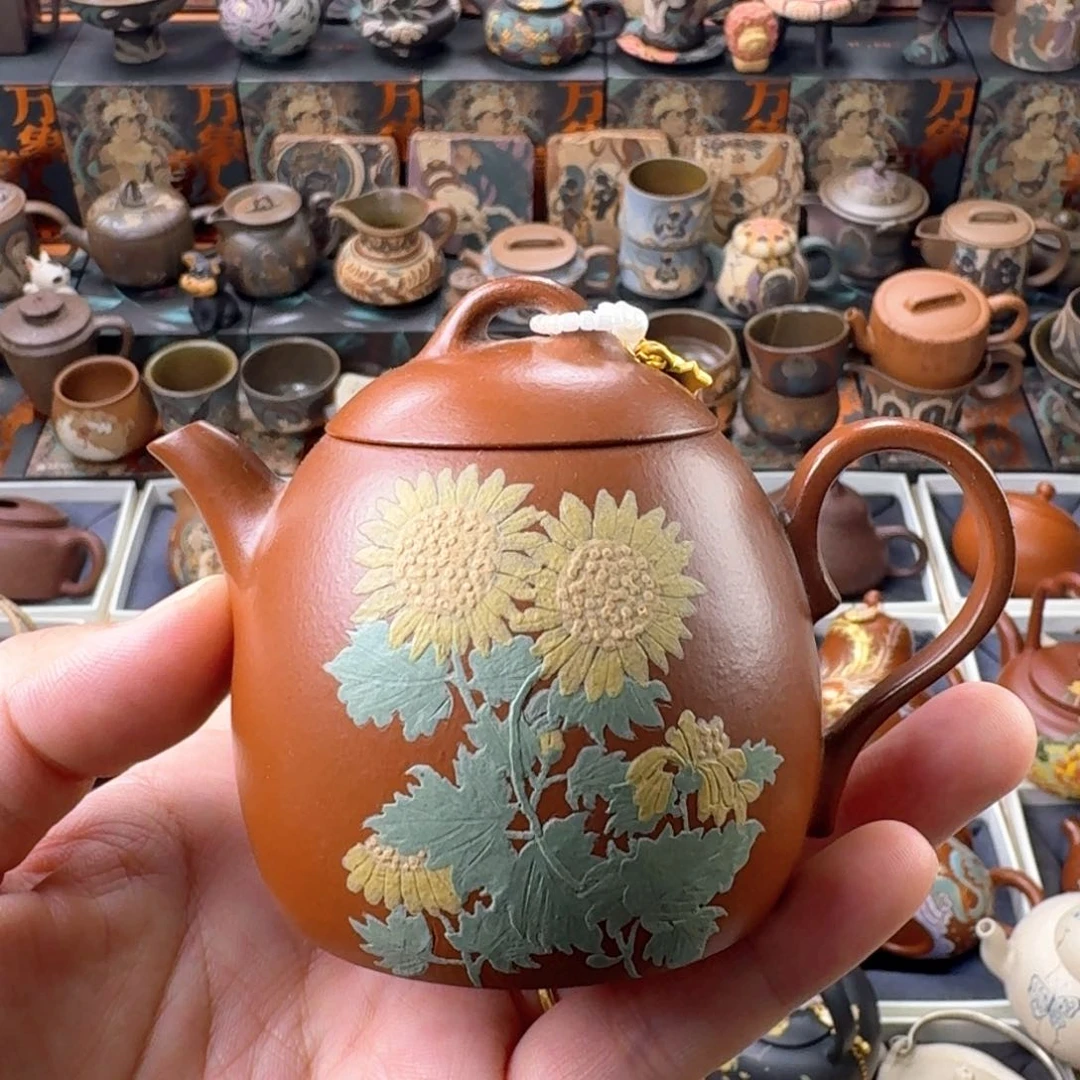 茶壶紫砂140ml原矿精工半手