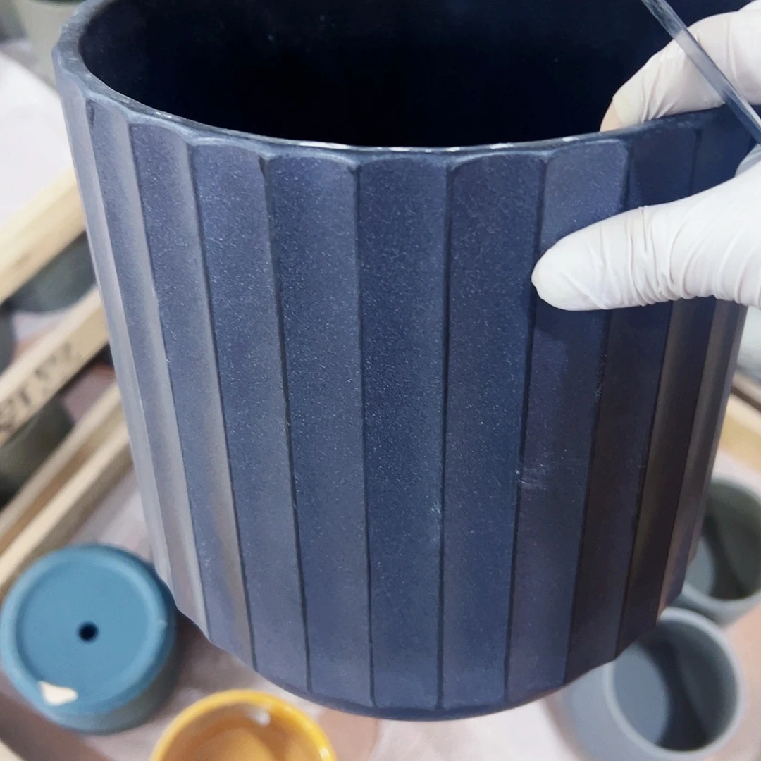 有孔外贸尾单陶瓷花盆凑单10米包邮瑕疵