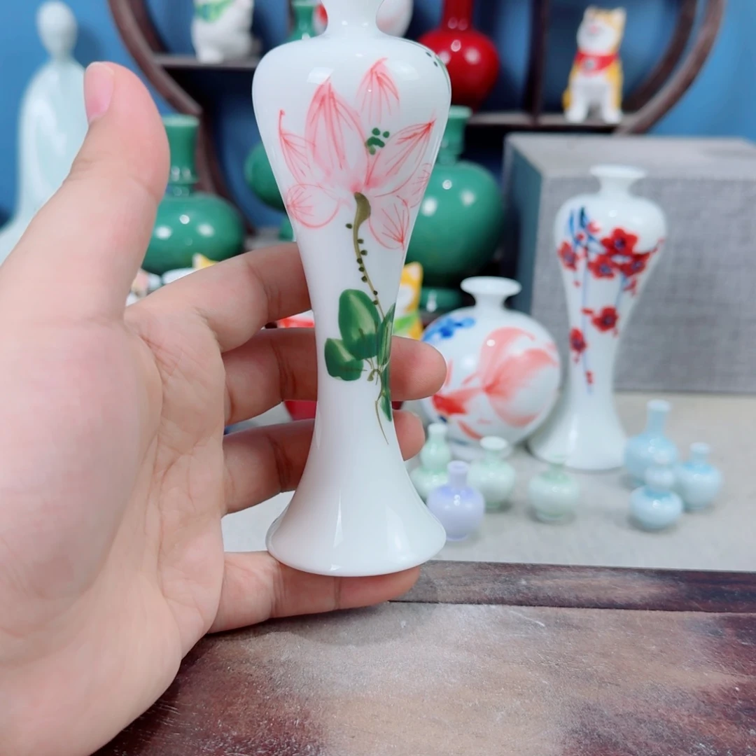 陶瓷手工小花器摆件