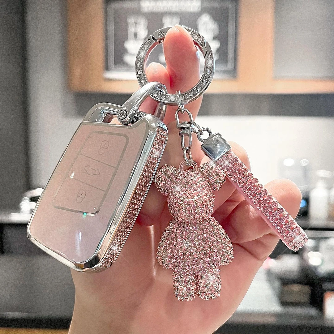 适用大众帕萨特钥匙套CC迈腾途观L朗逸探途岳速腾宝来汽车扣壳包