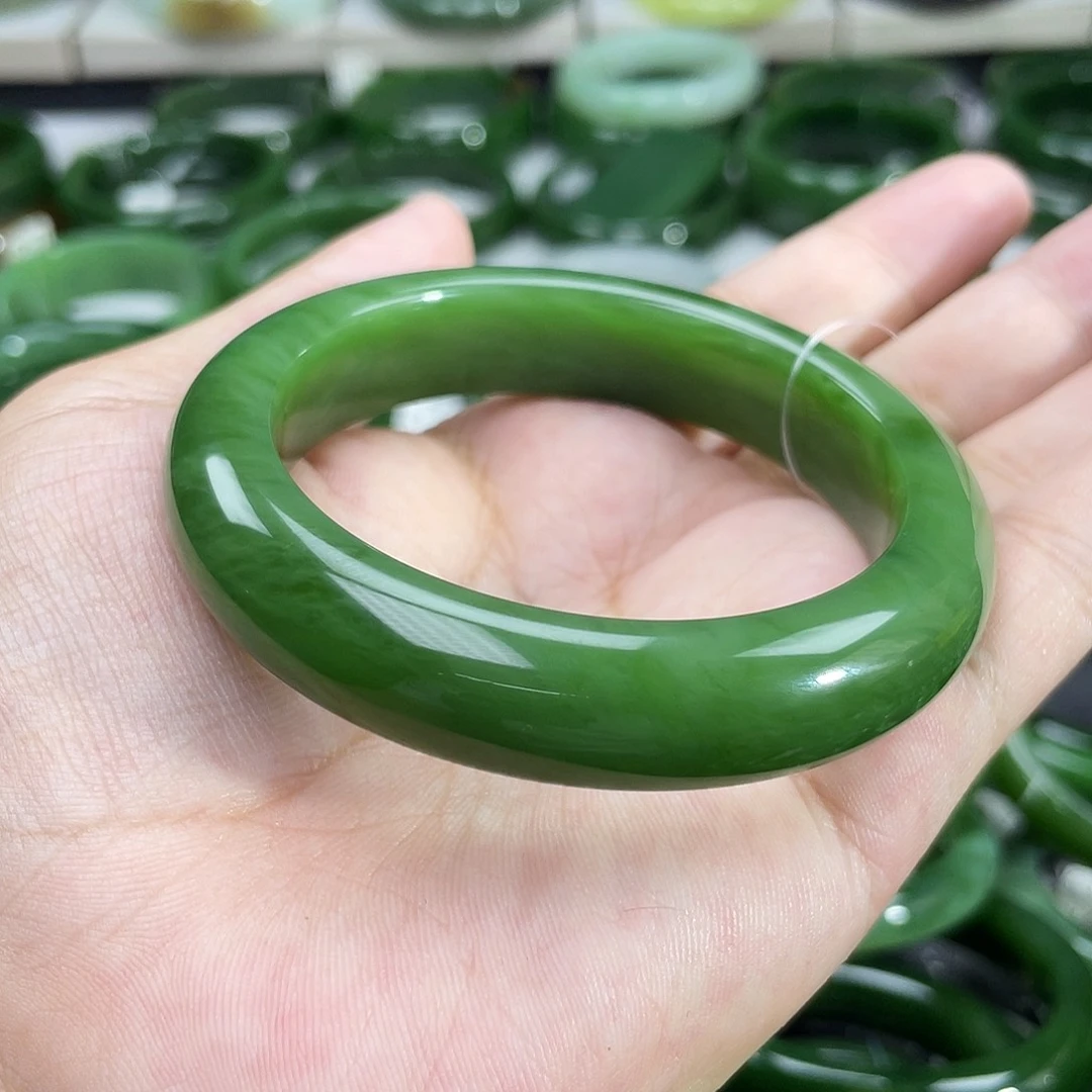 和田玉（碧玉）手镯未镶嵌用****6