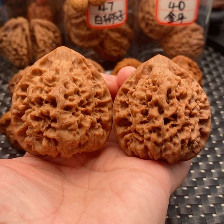 吊坠文玩核桃46官帽小修