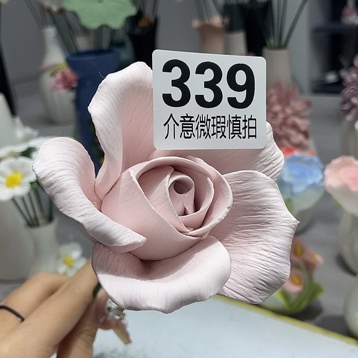 陶瓷纯手工捏花设计