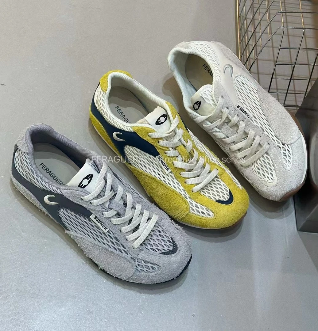 2025夏季新款透气网面舒适运动鞋休闲跑步鞋百搭女鞋7195