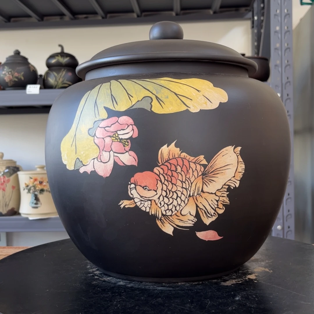 红泥哑光存茶罐31