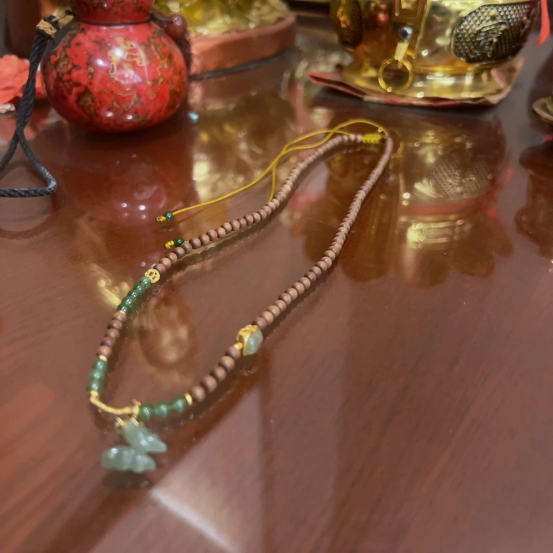 蓝宫调老料珠串 五年X22