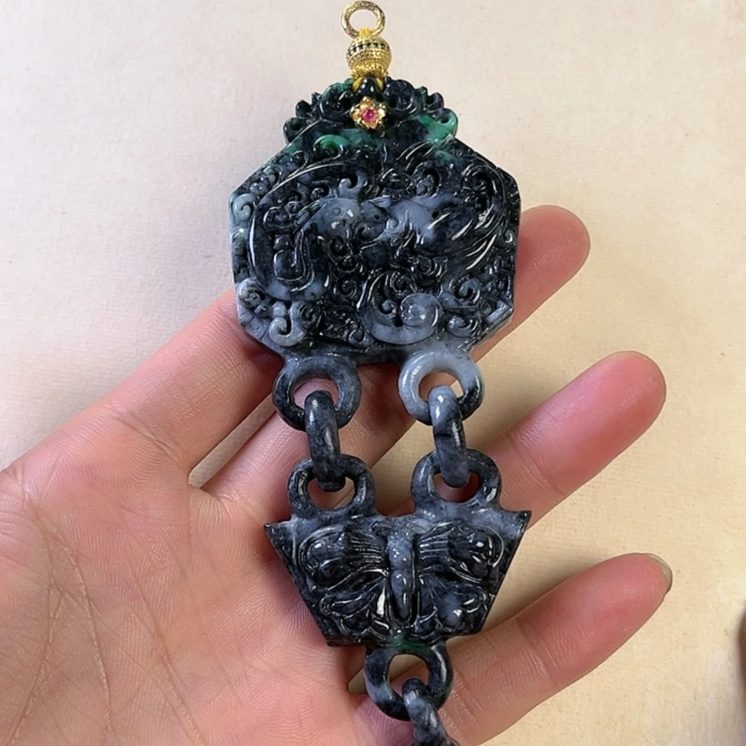 【闪购商品】翡翠颈饰未镶嵌挂件