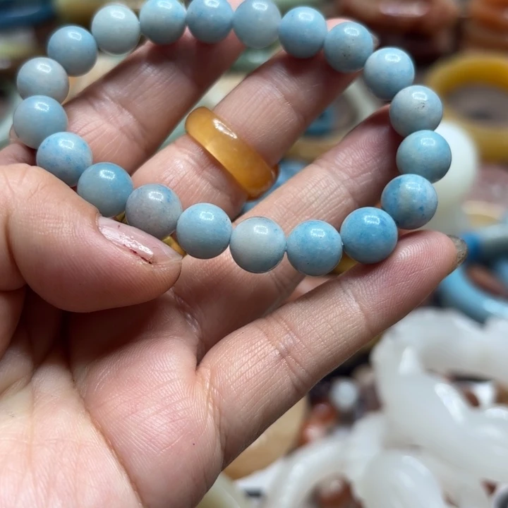 石英岩玉合金手链