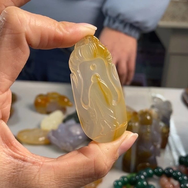 玛瑙/玉髓吊坠(不含链)未镶嵌