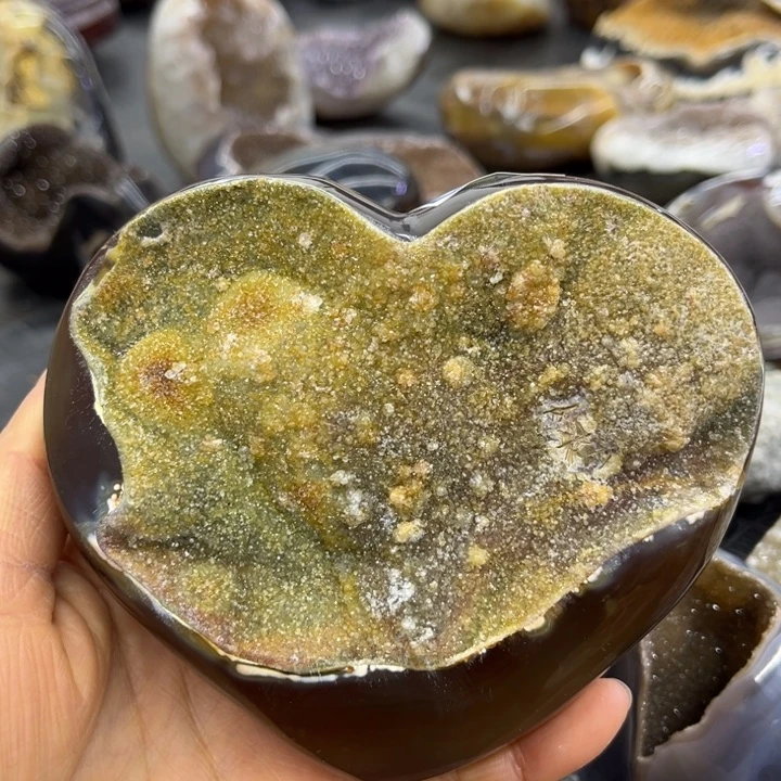 水晶珠宝半成品未镶嵌大金心