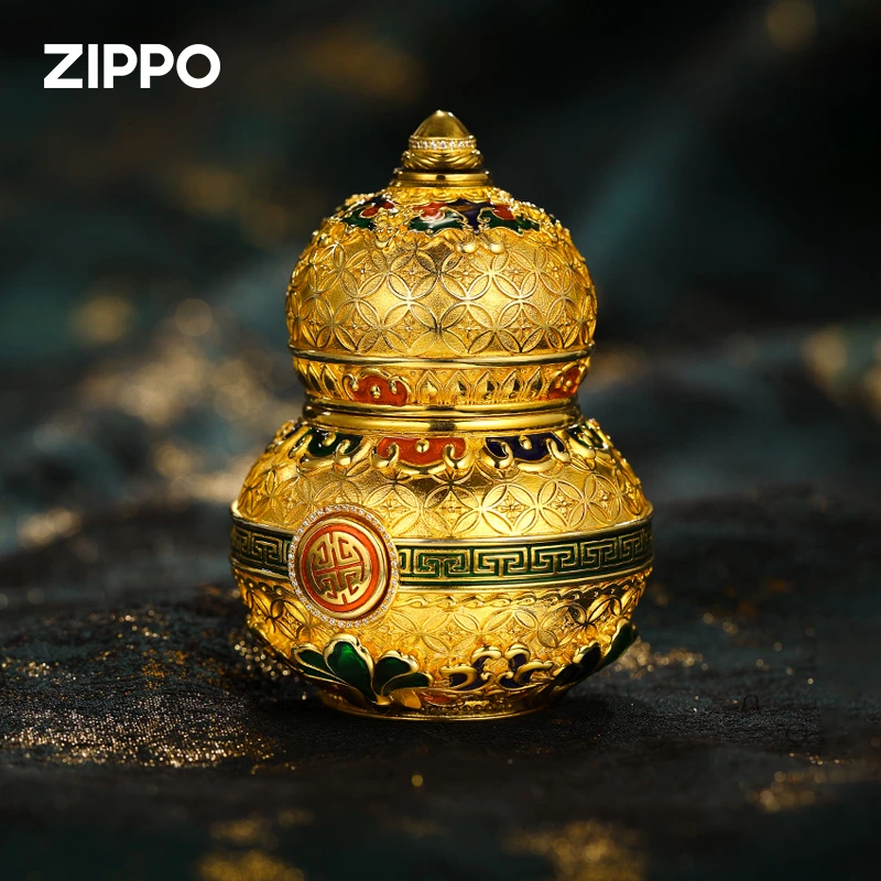 ZIPPO/之宝打火机【福禄四海】传统国风葫芦摆件国潮送礼DYJ1H1X1