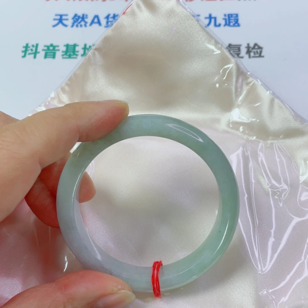 翡翠未镶嵌手镯天然翡翠手镯53.7