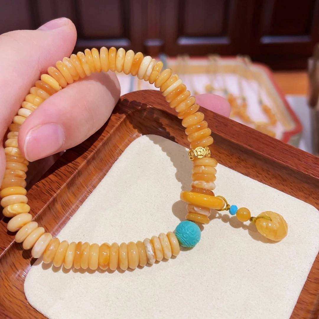 蜜蜡手链未镶嵌手串