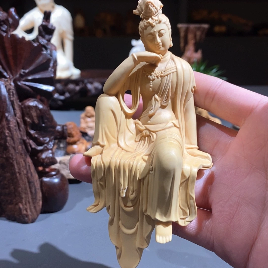 黄杨木木****店观音观自在黄杨木