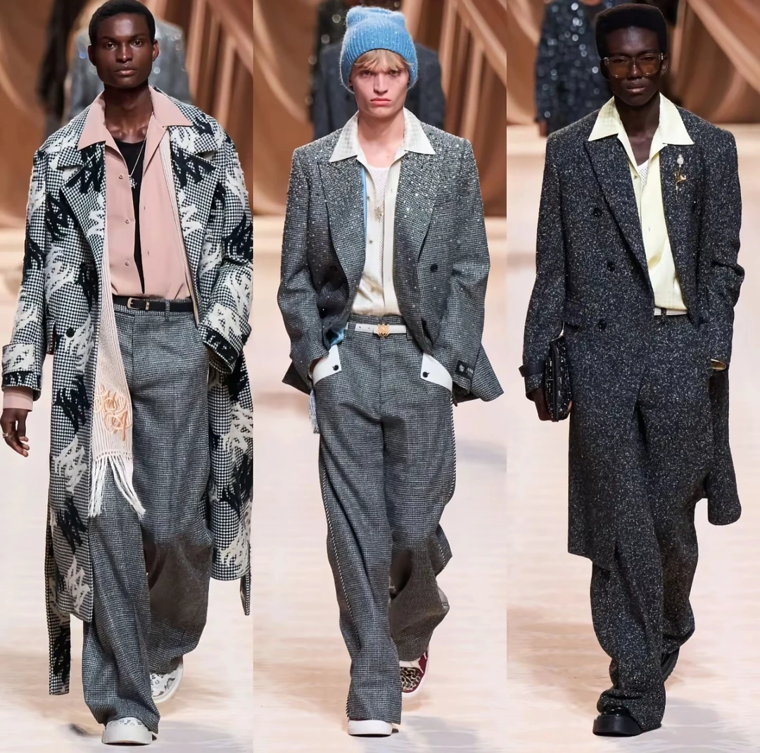 【24号链接】25秋冬新款针织上衣时尚男女同款外套98158