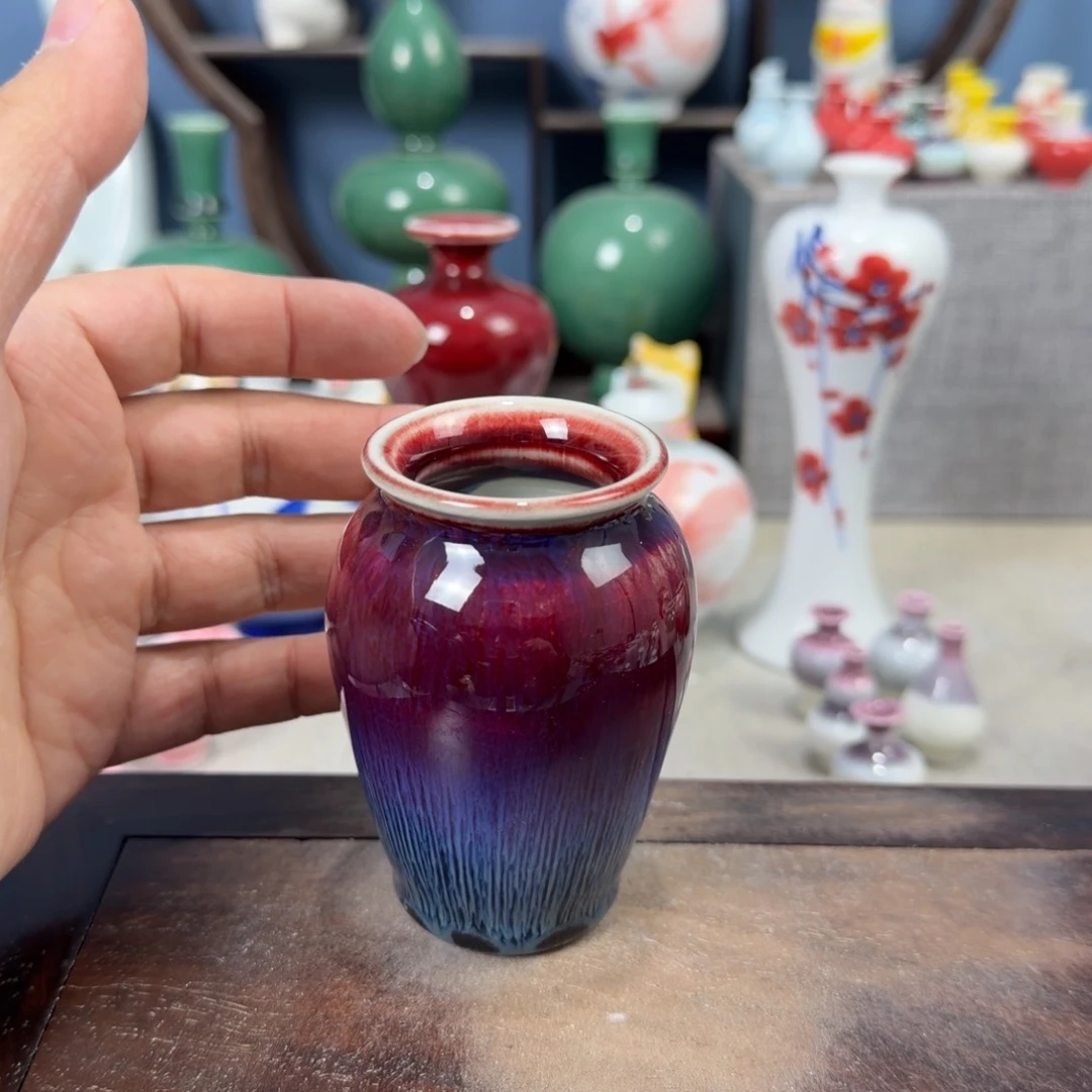 陶瓷手工小花器摆件