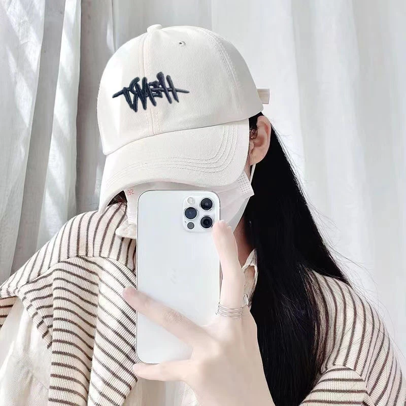 棒球帽遮阳鸭舌帽潮流休闲软顶太阳帽情侣款大头围