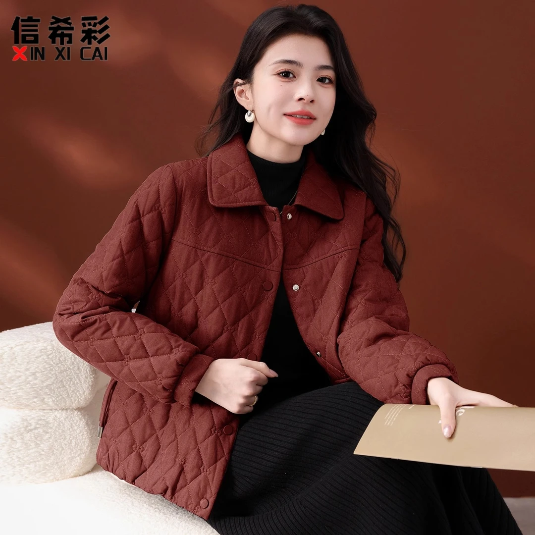 中老年老钱风女冬装轻薄款洋气2025新款40岁50妈妈秋冬休闲外套