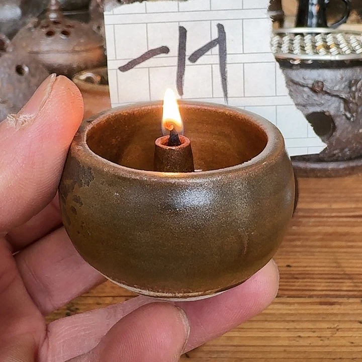 一*阿文手造温茶小油灯