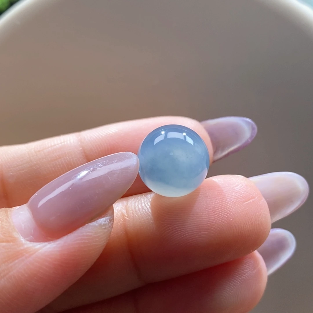 翡翠未镶嵌吊坠(不含链)翡翠星空蓝珠卡12.6