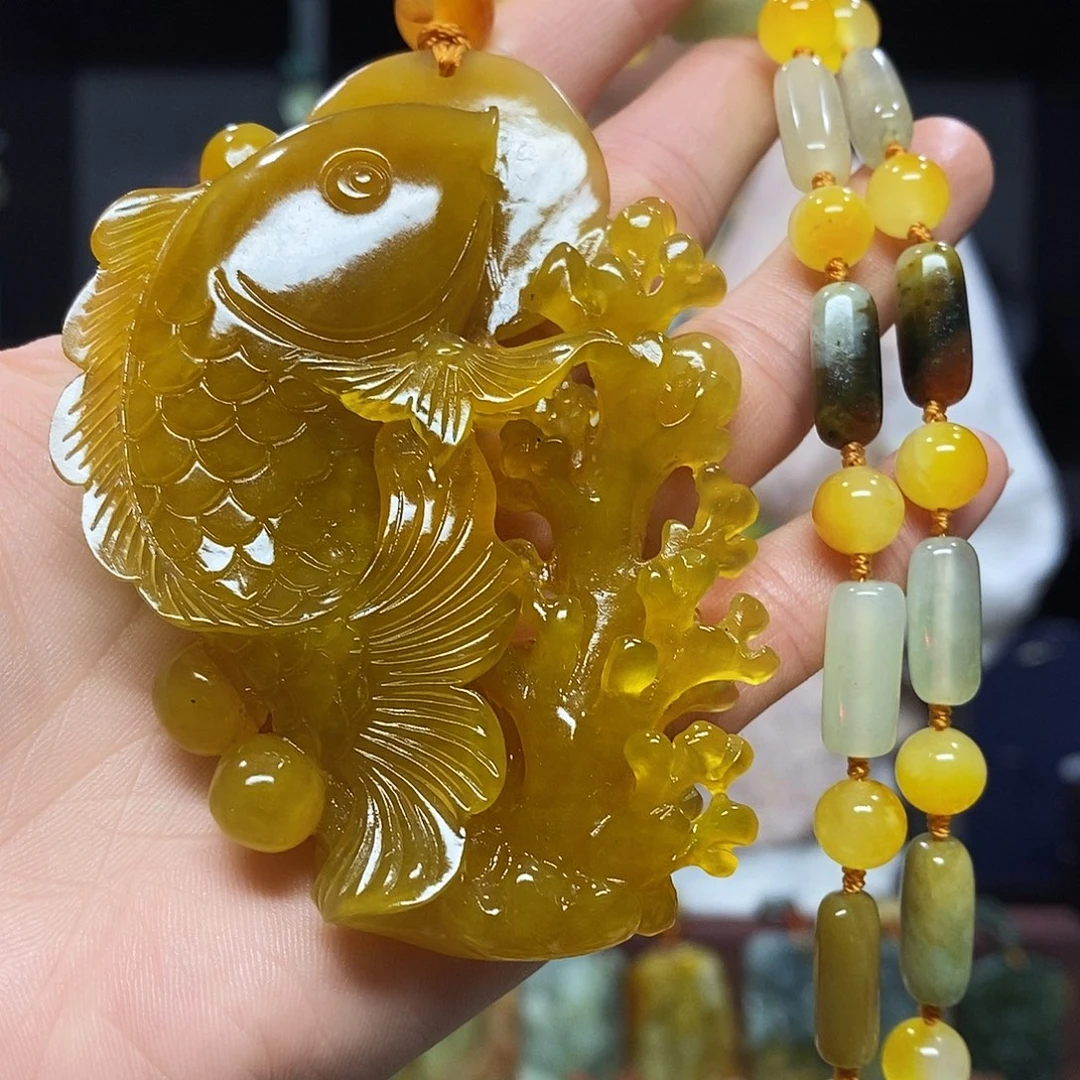 未镶嵌岫玉挂件吊坠