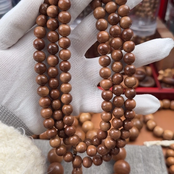 檀香木1.0沉水多圈108奶香乳甜