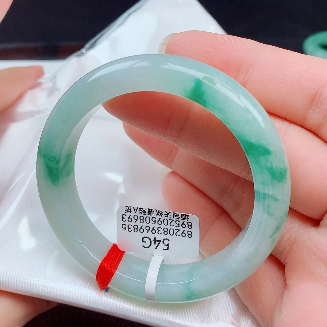 翡翠手镯未镶嵌天然缅甸翡翠A货手镯